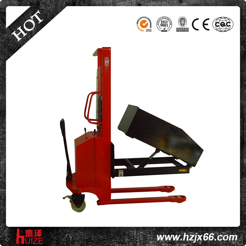 翻轉(zhuǎn)倒料半電動(dòng)堆高車(chē) 翻轉(zhuǎn)倒料半電動(dòng)堆高車(chē)